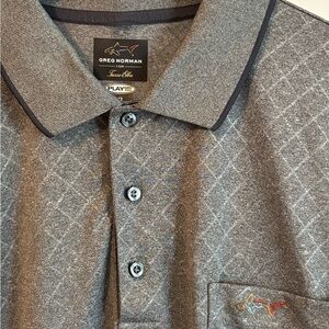Greg Norman Gray Men's Polo